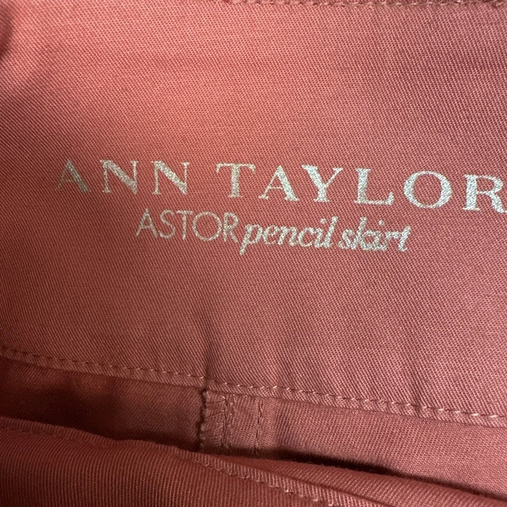 Ann Taylor Women's Pencil Skirt Sz 6 Pink A Line Stretch Cotton